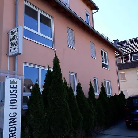 3 Lions Boarding House Stuttgart - Kontaktloser Check-in Bed & Breakfast 3*